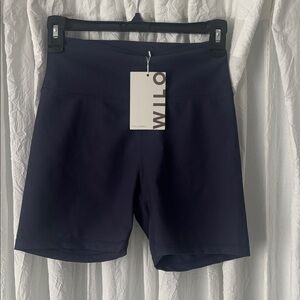 NWT Wilo Women's Navy Bike Shorts